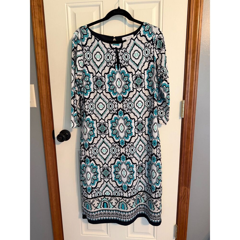 Liz Claiborne 3/4 Sleeve Dress Large